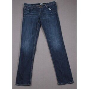 Hudson Collin Flap Skinny Dark Wash Denim Blue Jeans Women’s USA Made 34" X 32"